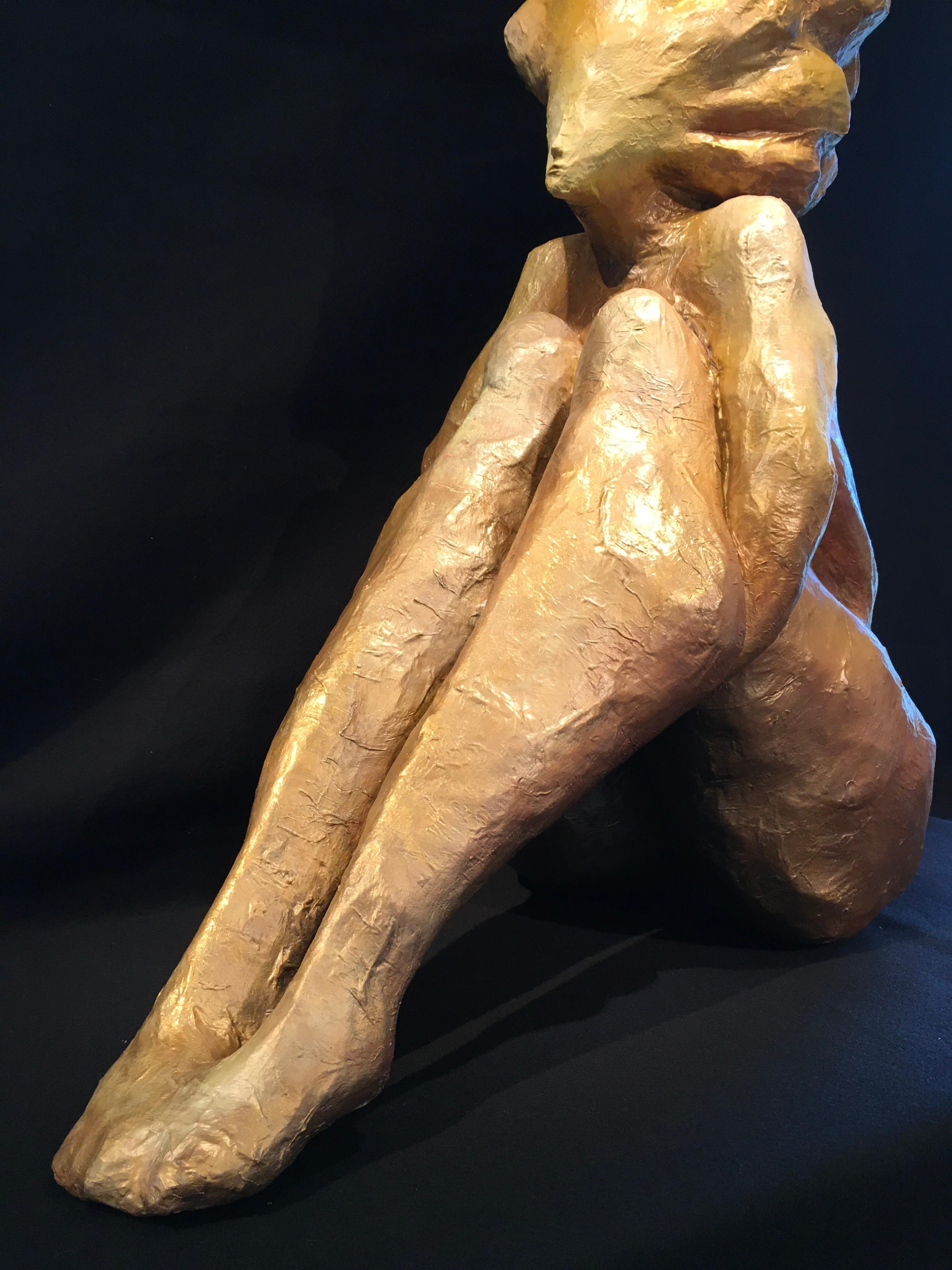 'To Contemplate',  by Nathan Lee, Mixed Media Figurative Sculpture, 2023 For Sale 5