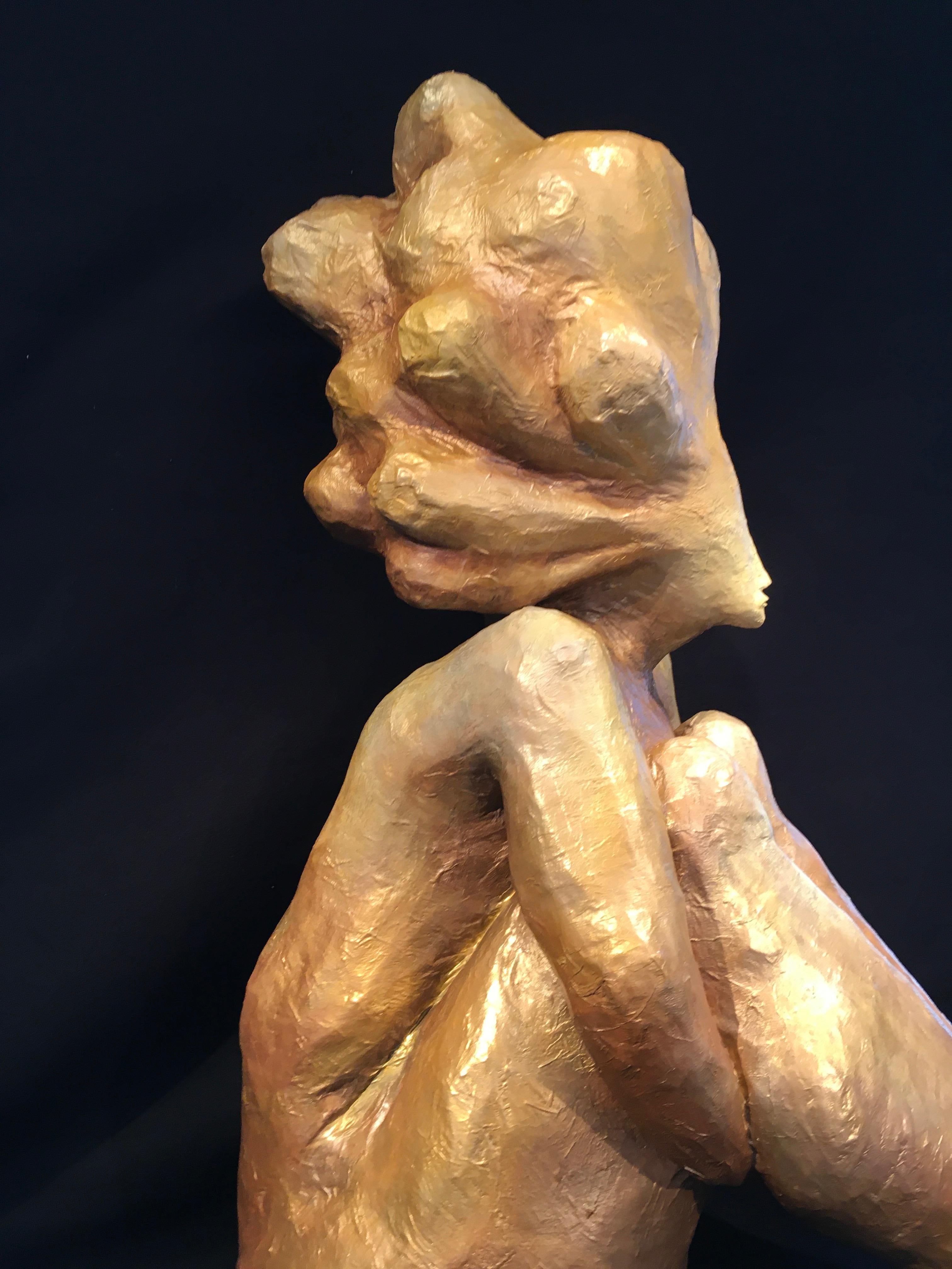 'To Contemplate',  by Nathan Lee, Mixed Media Figurative Sculpture, 2023 For Sale 7