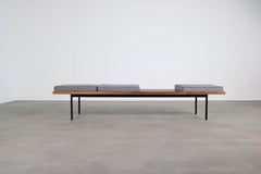 Nathan Lindberg Design Teak und Metall Modernist Modular Bench Mod. NL 18