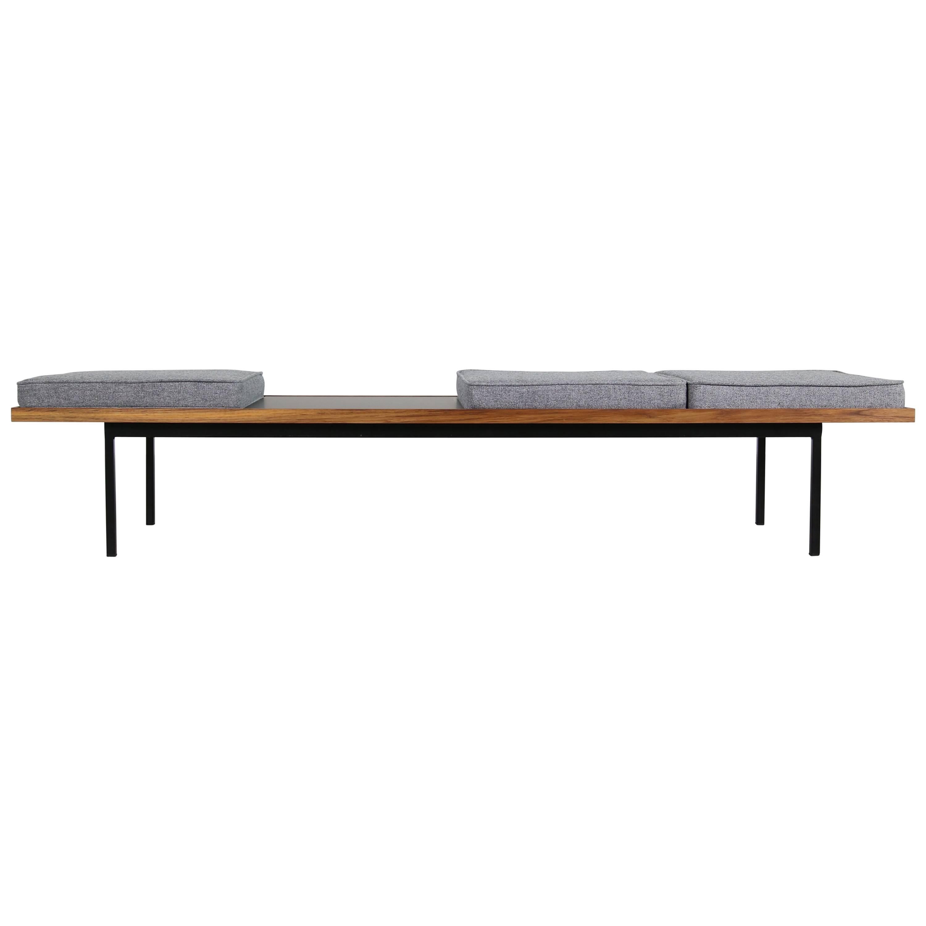 Nathan Lindberg Design Teak and Metal Modernist Modular Bench Mod. NL 18