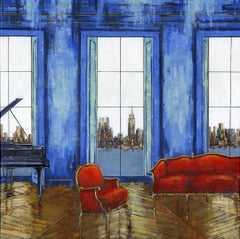 Bay View, New York - Cityscape interior landscape oil painting Contemporary art