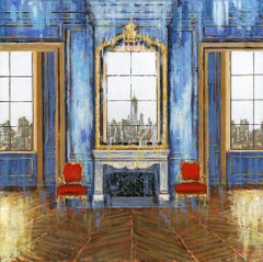 Finery NYC - classical cityscape interior regal painting contemporary surreal