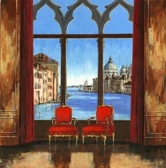 Grand Canal View Venice cityscape interior landscape painting contemporary 