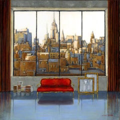 Love NY USA - cityscape landscape interior oil painting Contemporary modern art