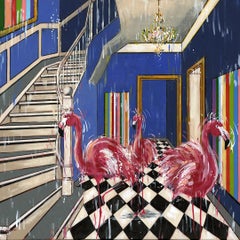 Magical Vibe - original interior animal painting contemporary modern 