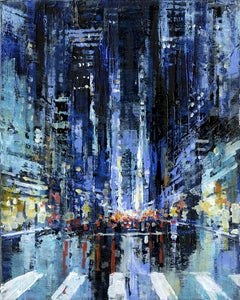 Manhattan 3 - NYC Landscape cityscape urban oil painting Contemporary Artwork