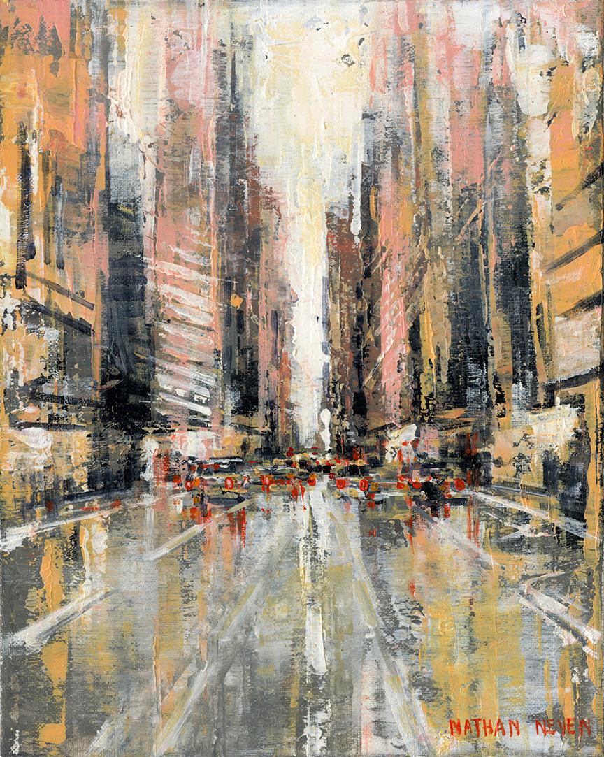 Nathan Neven Manhattan 3 NYC Landscape cityscape urban oil painting