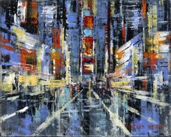 Manhattan 5 - NYC cityscape urban landscape oil paint expressionist modern art