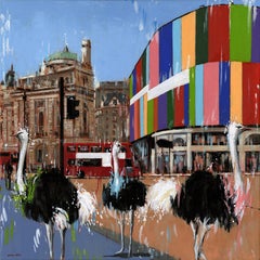 Piccadilly - landscape wildlife cityscape contemporary expressive abstract art