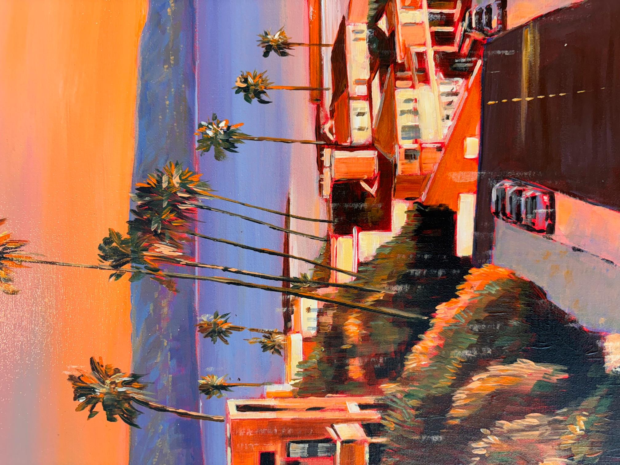 Playa Del Ray - zeitgenössischer Realismus - Ölgemälde - Stadtbild - modernes Kunstwerk im Angebot 1