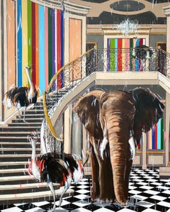 Serenisima-original wildlife surreal Interieur abstrakte Malerei-zeitgenössische Kunst