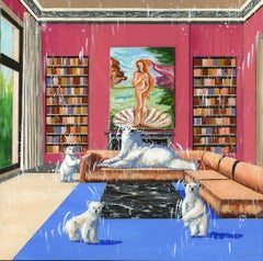 Venus des Nordens – originales impressionistisches Ölgemälde der Tierwelt – moderne Kunst