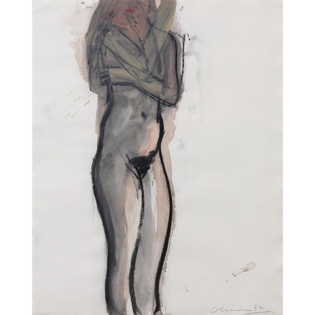 Nathan Oliveira Nude Painting - Woman 82V
