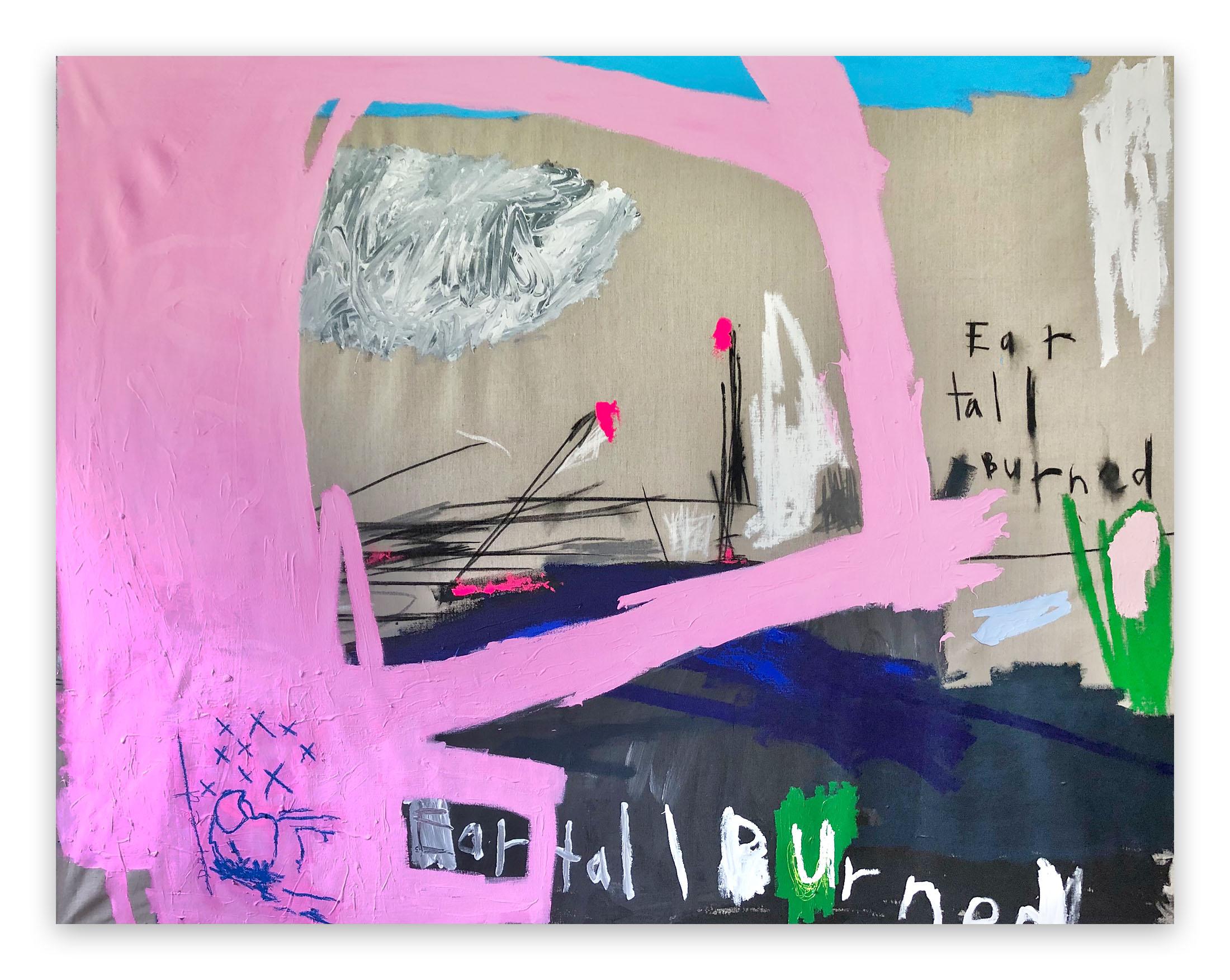 Nathan Paddison Abstract Painting - EarTallBurned (Abstract painting)