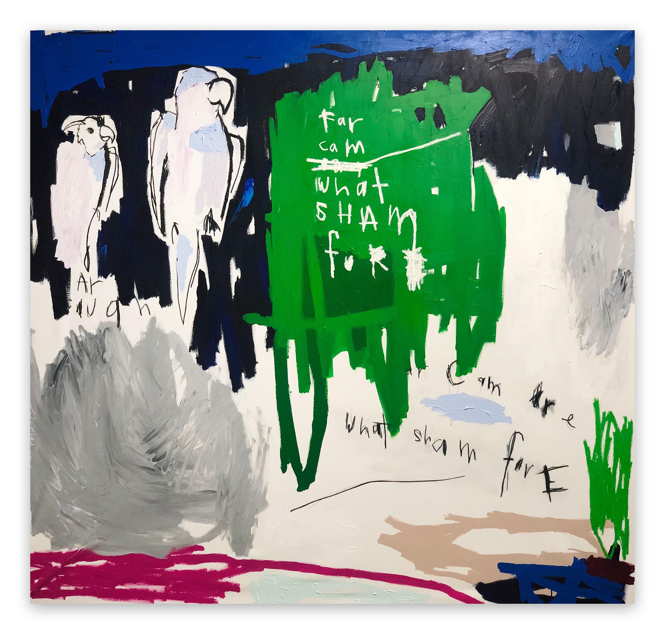 Nathan Paddison Abstract Painting - FarCamOarWhatShamFore (Abstract painting)