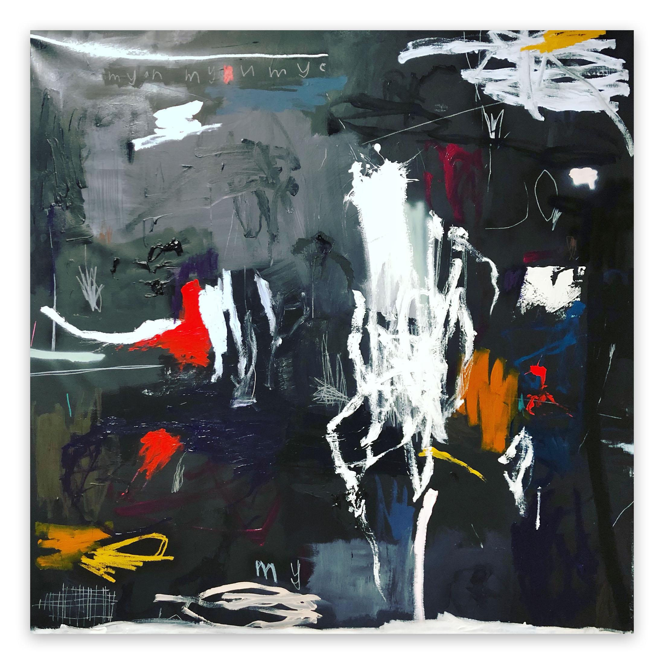 Nathan Paddison Abstract Painting - MyanMyanMyan (Abstract painting)