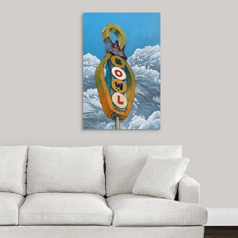 Bowl, Painting, Oil on Canvas For Sale 1