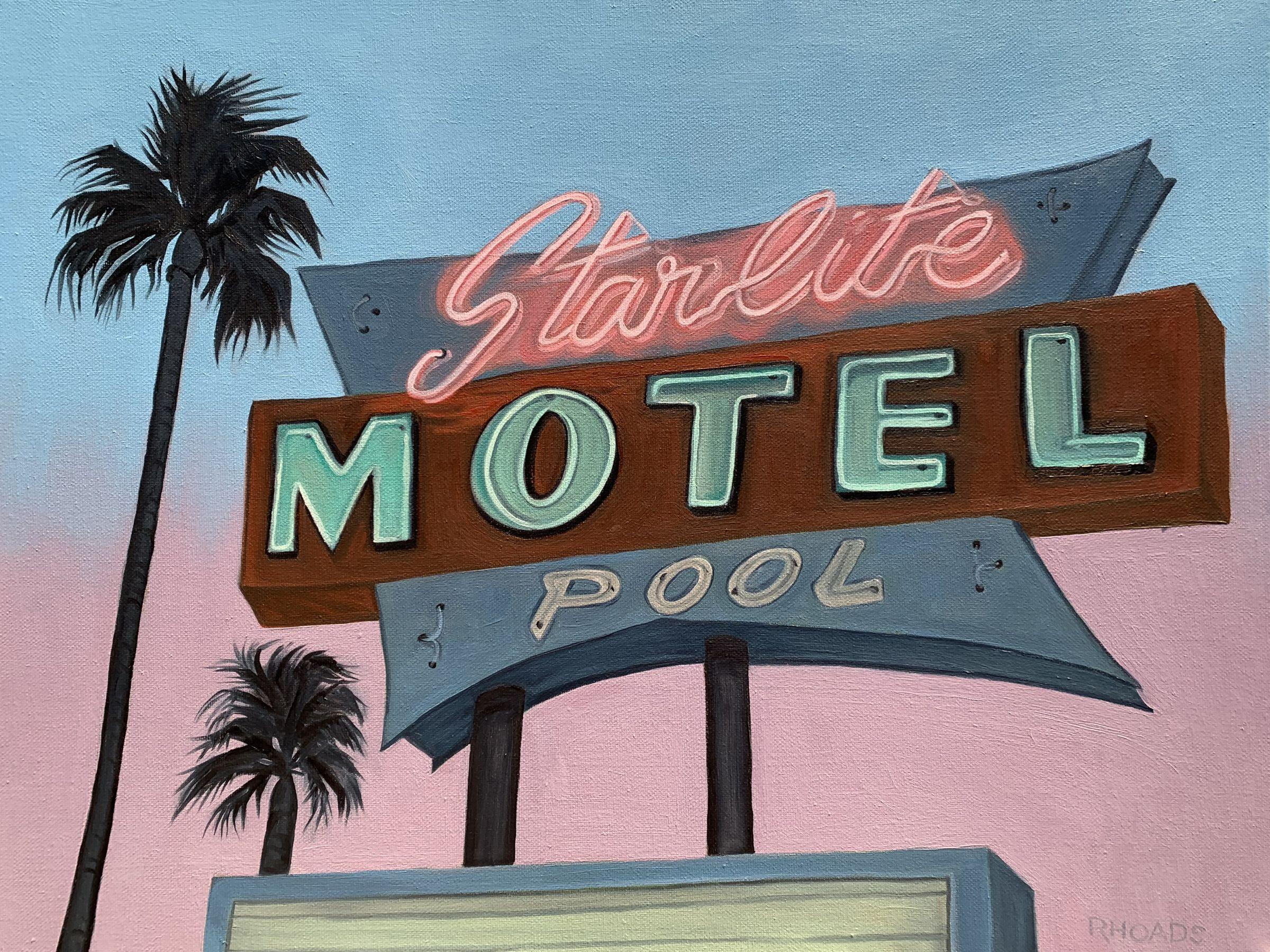 I have always loved old signs. My designer brain flips out when I see vintage neon signs. So, I am working on a collection of work that embodies those amazing, old neon signs. What intrigues me most about this body of work is the juxtaposition of