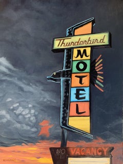 Storm in Reno, Painting, Oil on Canvas