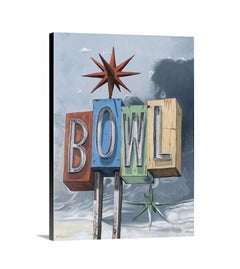 Vintage Bowl, Painting, Oil on Canvas