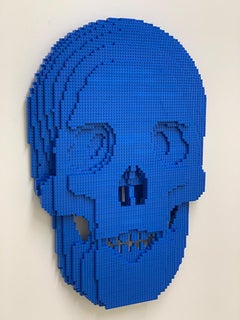 Used Nathan Sawaya - Blue Skull, Sculpture 2021