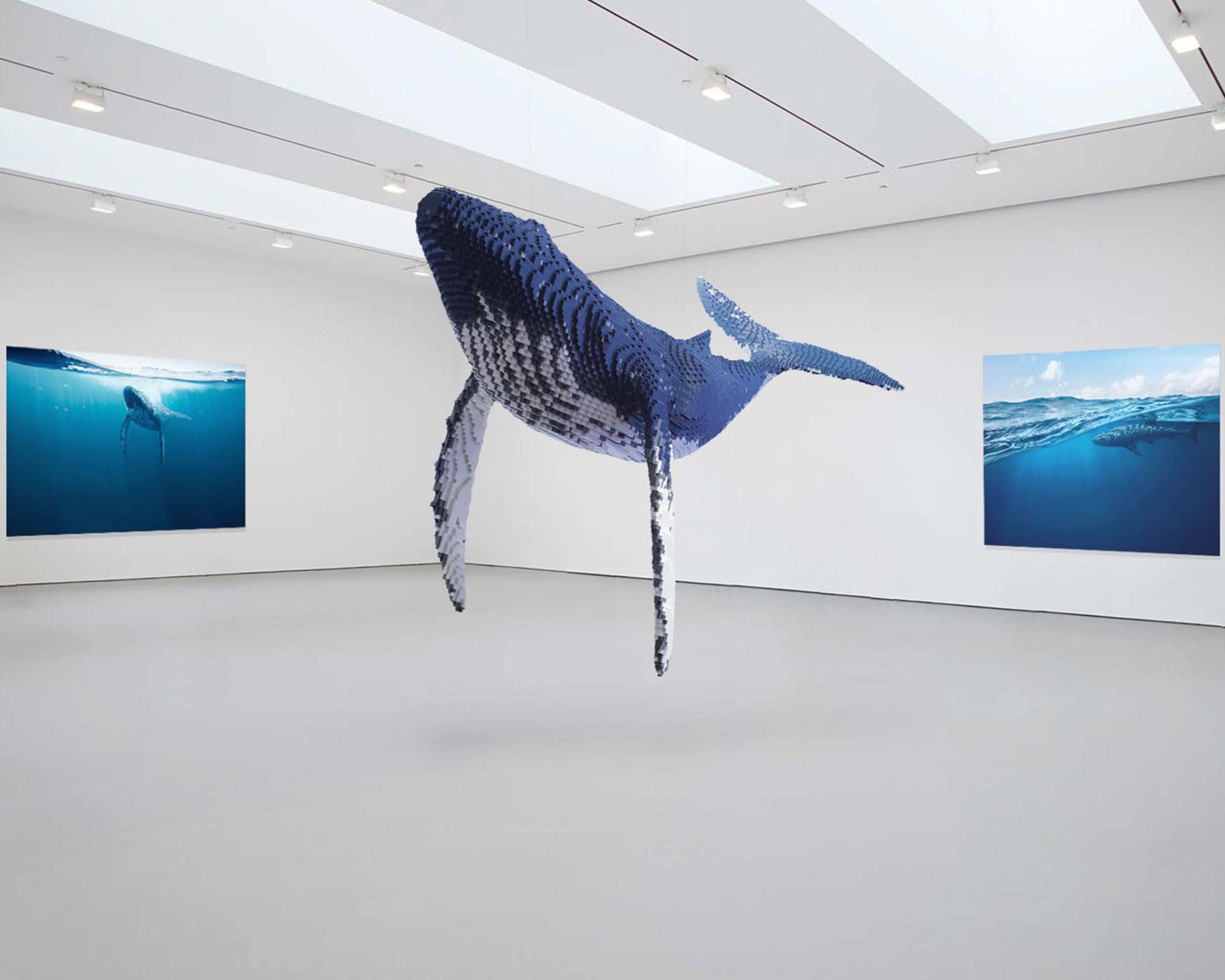Humpback Whale #1 - Sculpture by Nathan Sawaya