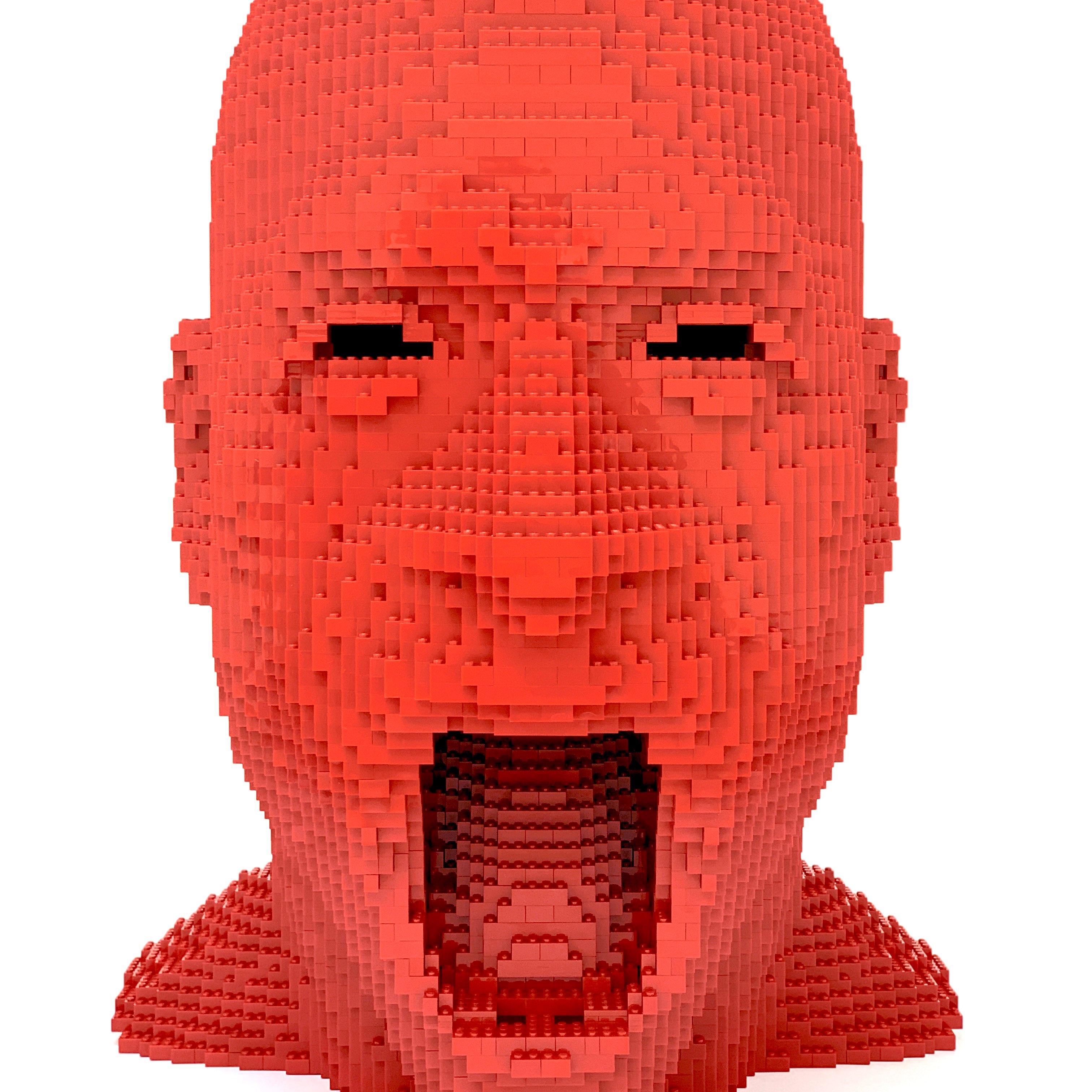 Nathan Sawaya - Red Angry, Sculpture, 2018 1