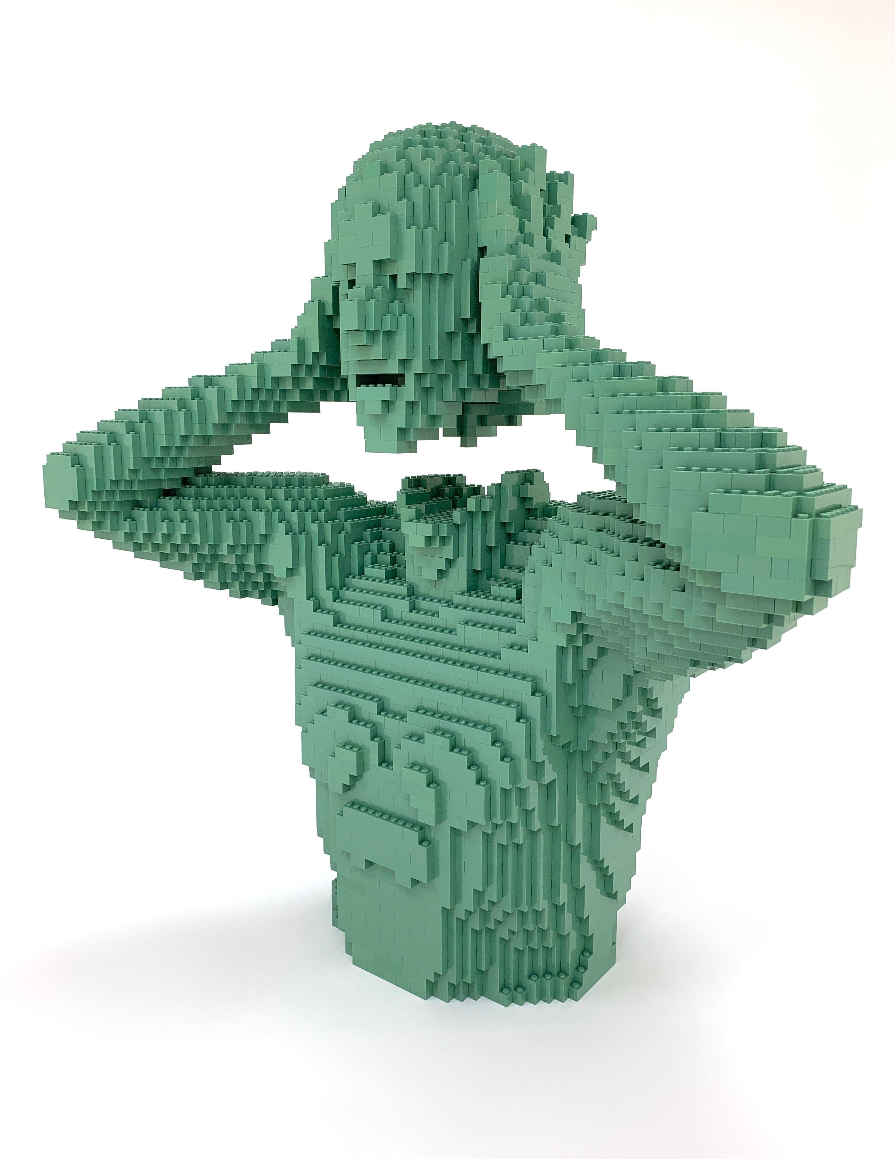Sand Green Torso - Sculpture by Nathan Sawaya