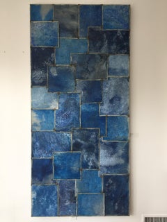 Untitled (LONG STEEL WORK, BRIGHT COBALT BLUE )