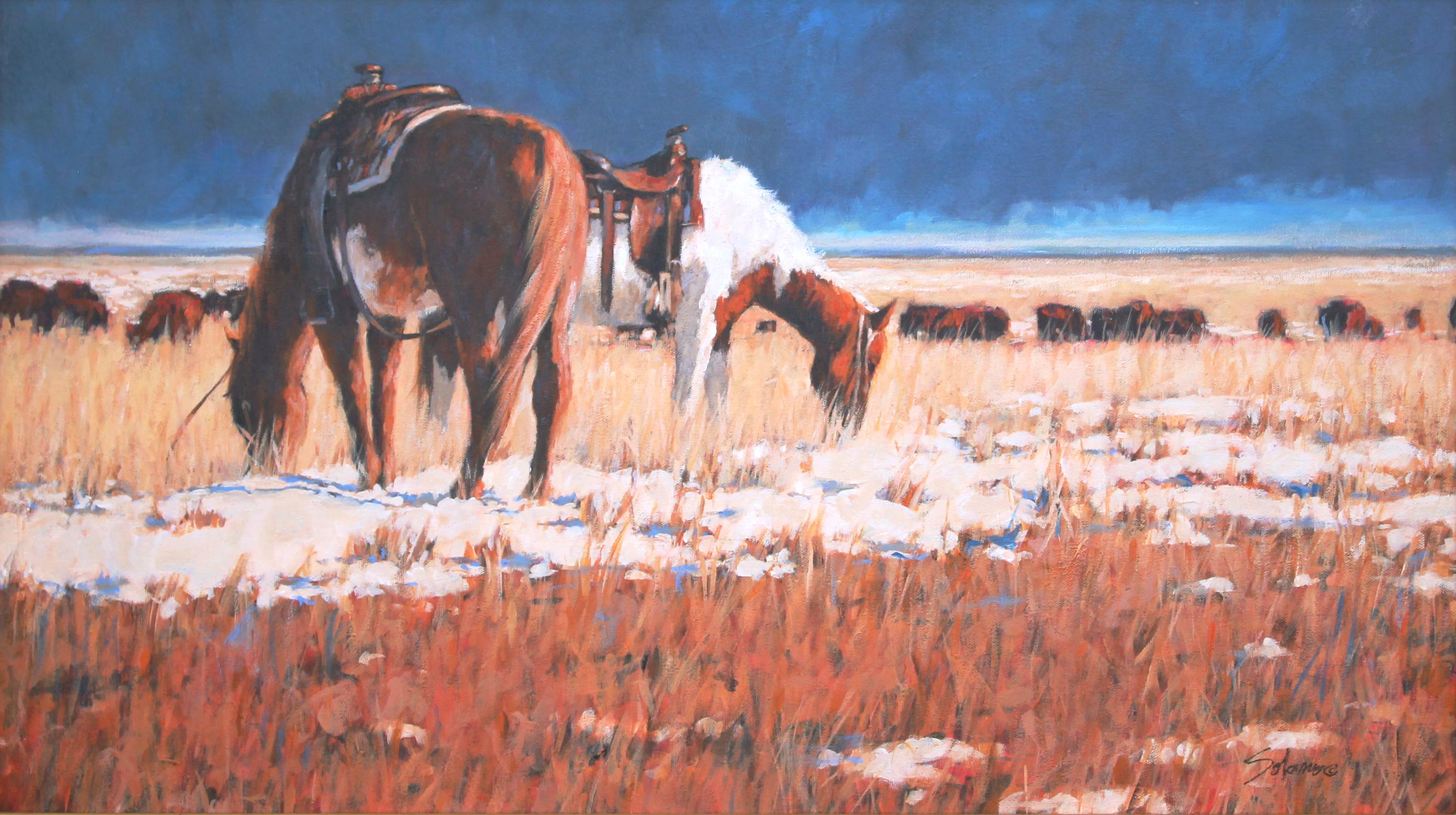 Cold Lunch - Realist Painting by Nathan Solano
