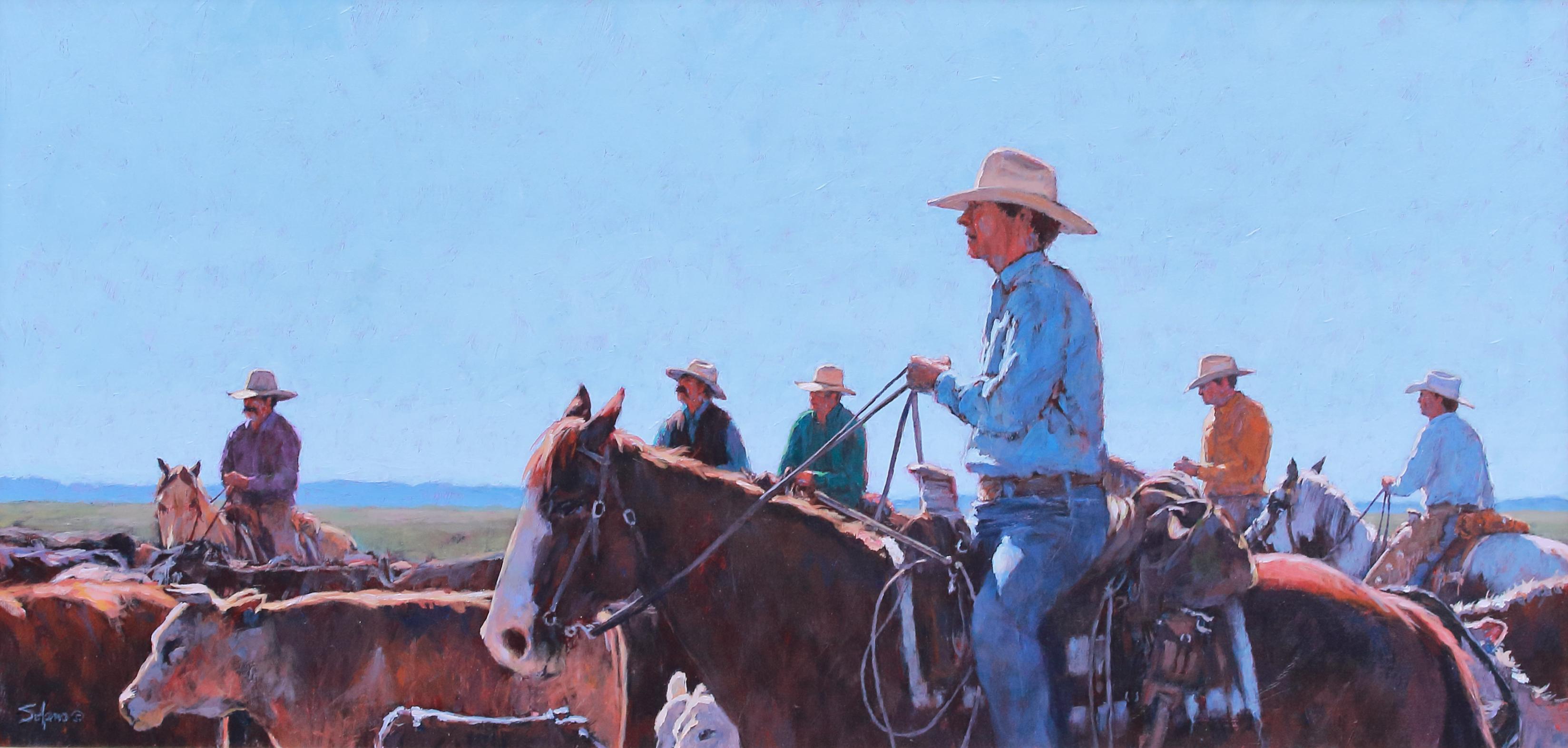Southern Colorado Cowboys - Painting Realismo di Nathan Solano