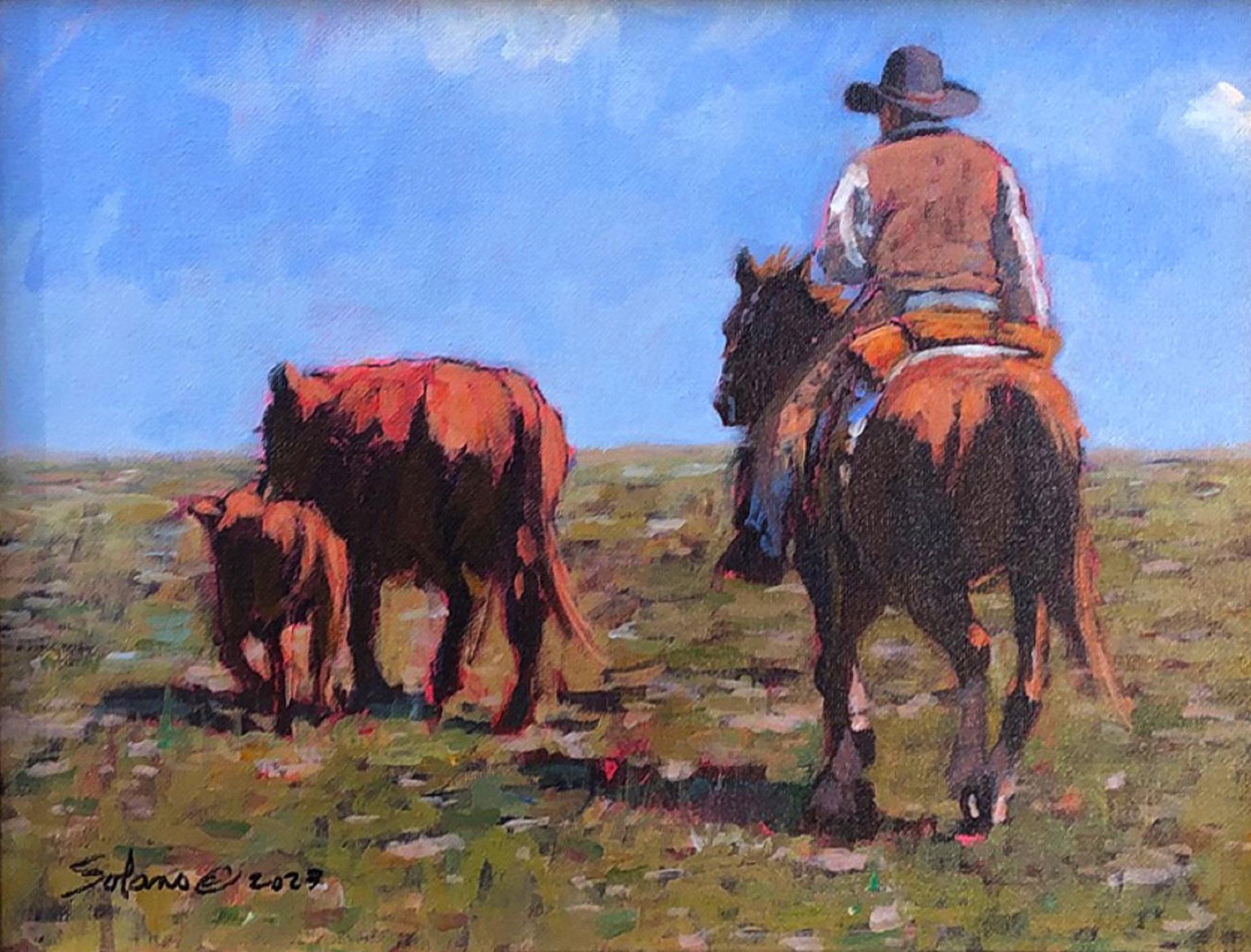 The Last Two - Realist Painting by Nathan Solano