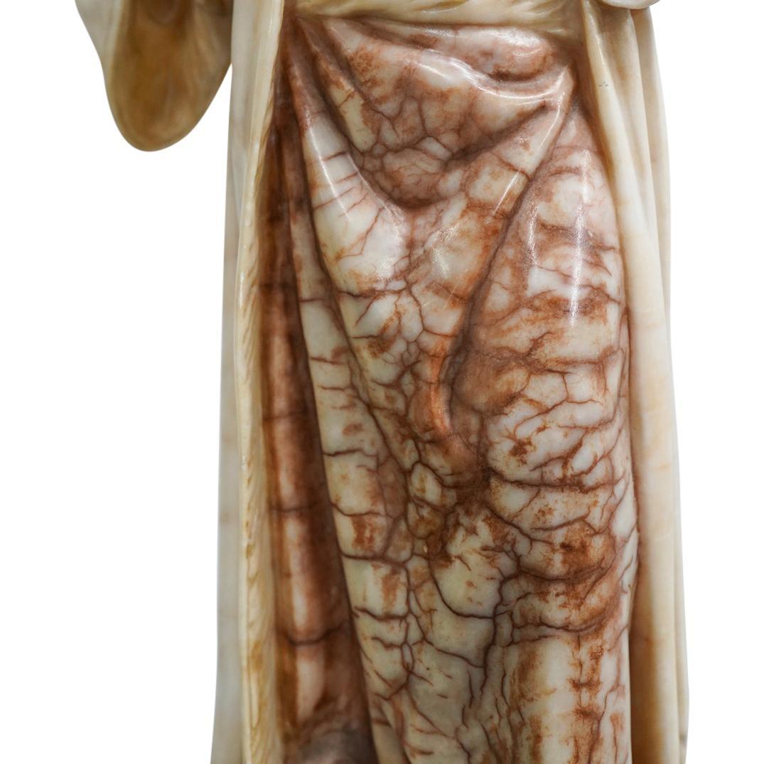 Nathan the Wise Alabaster Sculpture by Adolf Jahn (1858-1941) For Sale 3