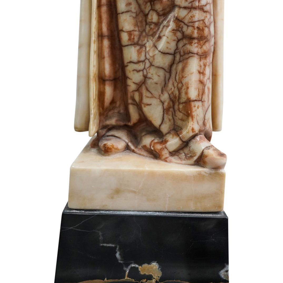 Nathan the Wise Alabaster Sculpture by Adolf Jahn (1858-1941) For Sale 4