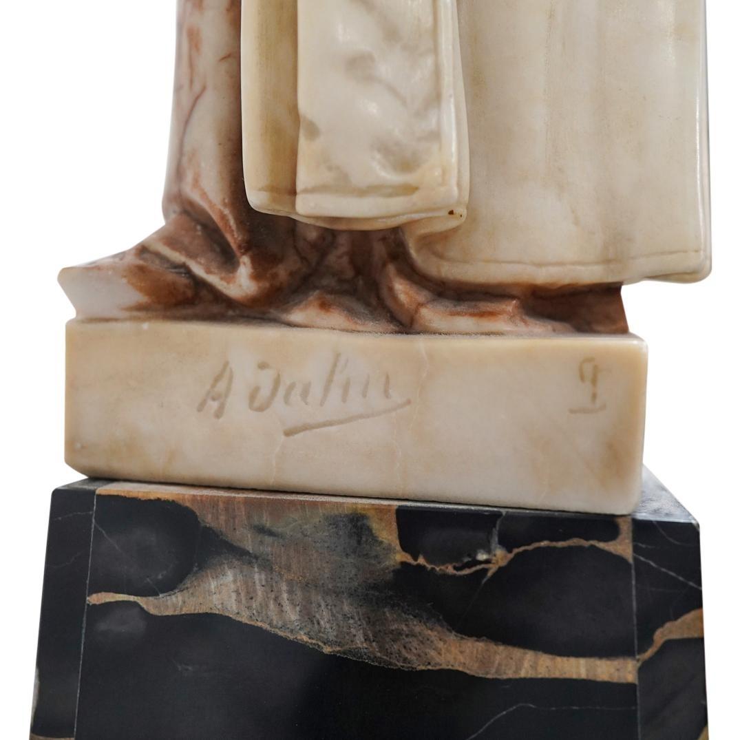 Sculpture en albâtre de Nathan la sagesse d'Adolf Jahn (1858-1941) en vente 4