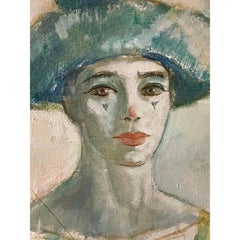 Nathan Wasserberger Oil Painting on Canvas, Circa 1960