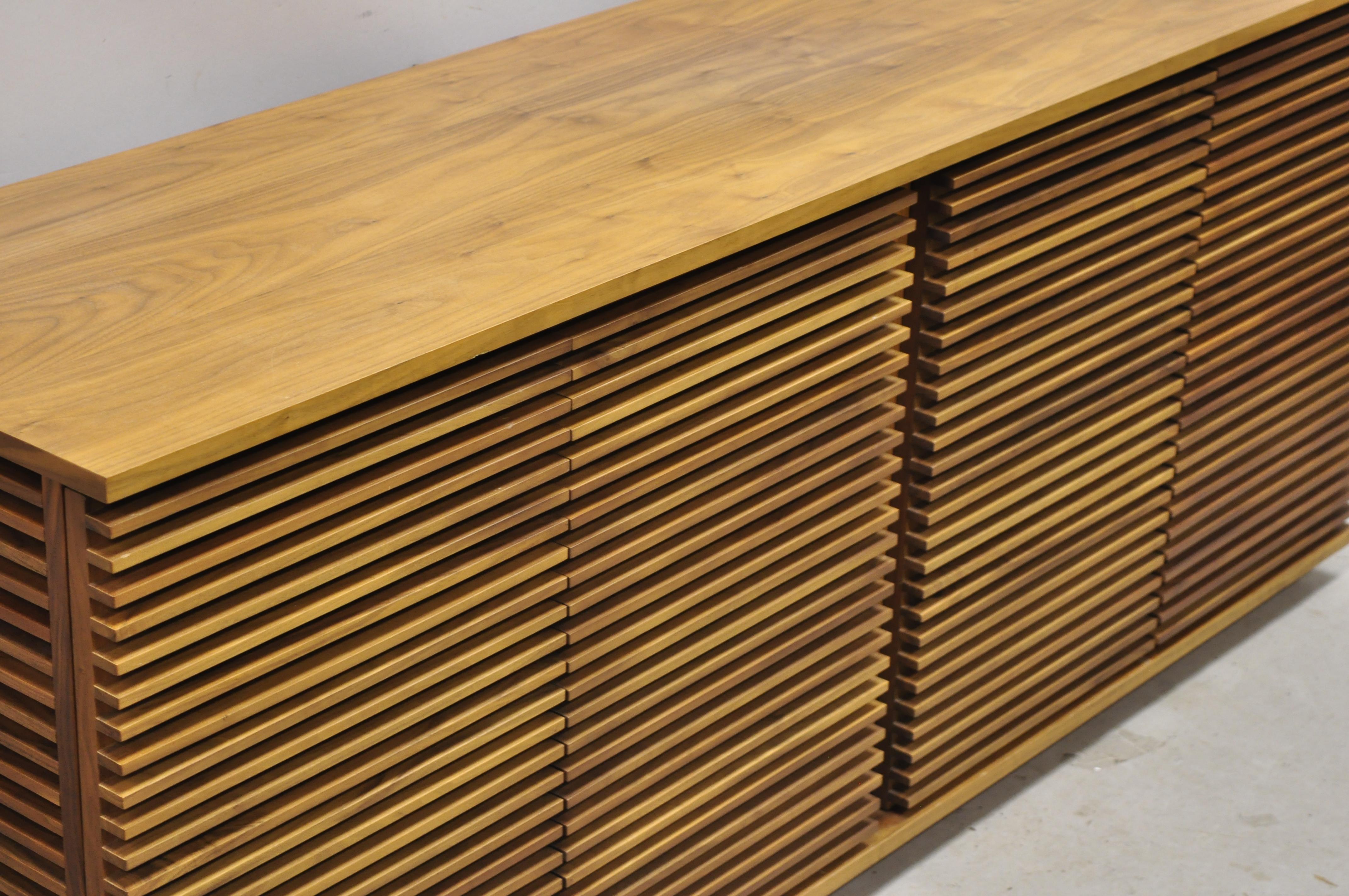 Modern Nathan Young for Design Within Reach Line Collection Louvered Credenza Cabinet