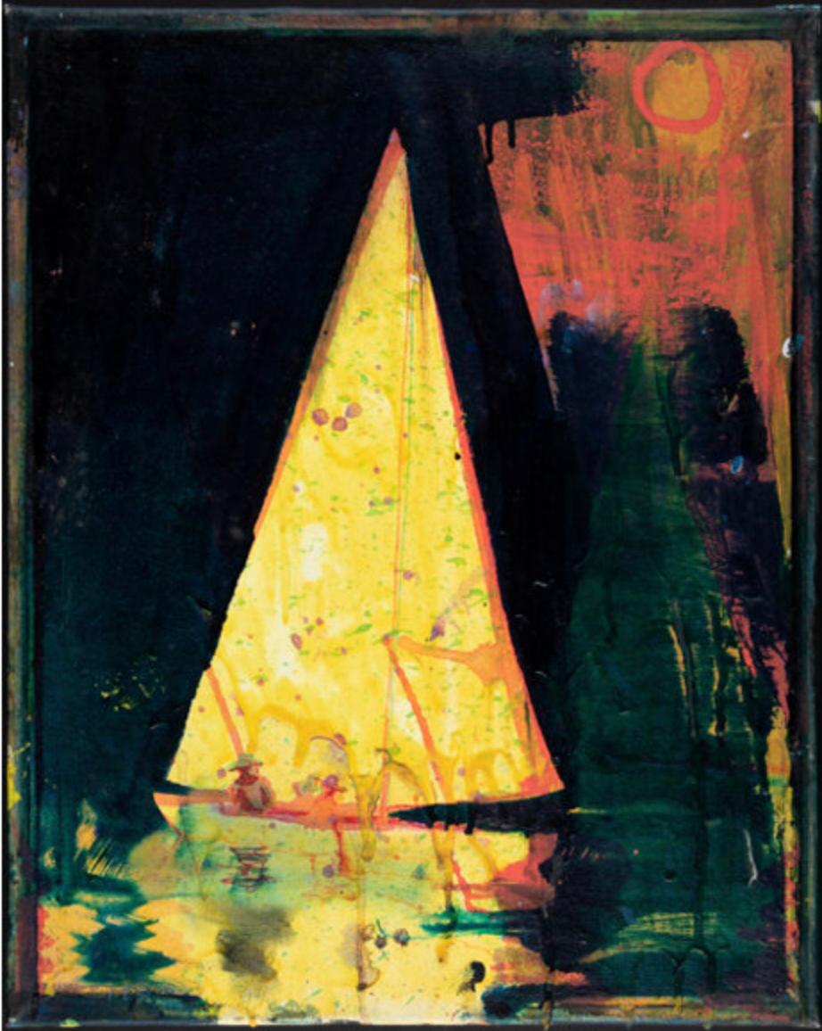 Sailboat - Painting by Nathan Zeidman