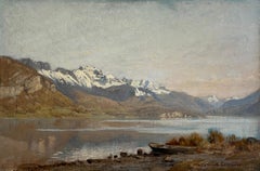 Antique Lake and mountains