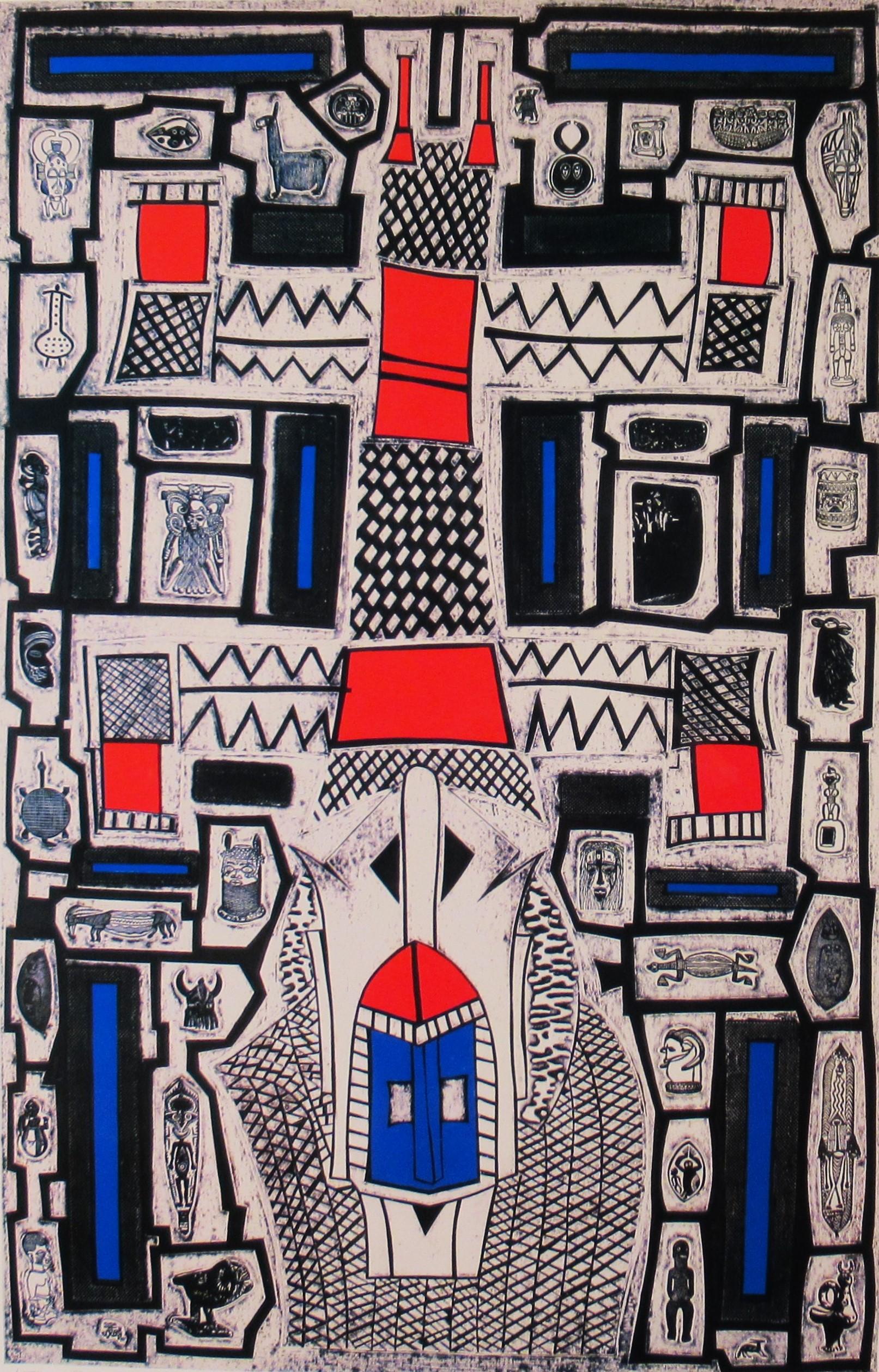 Dogon Mask - Print by Nathaniel Bustion