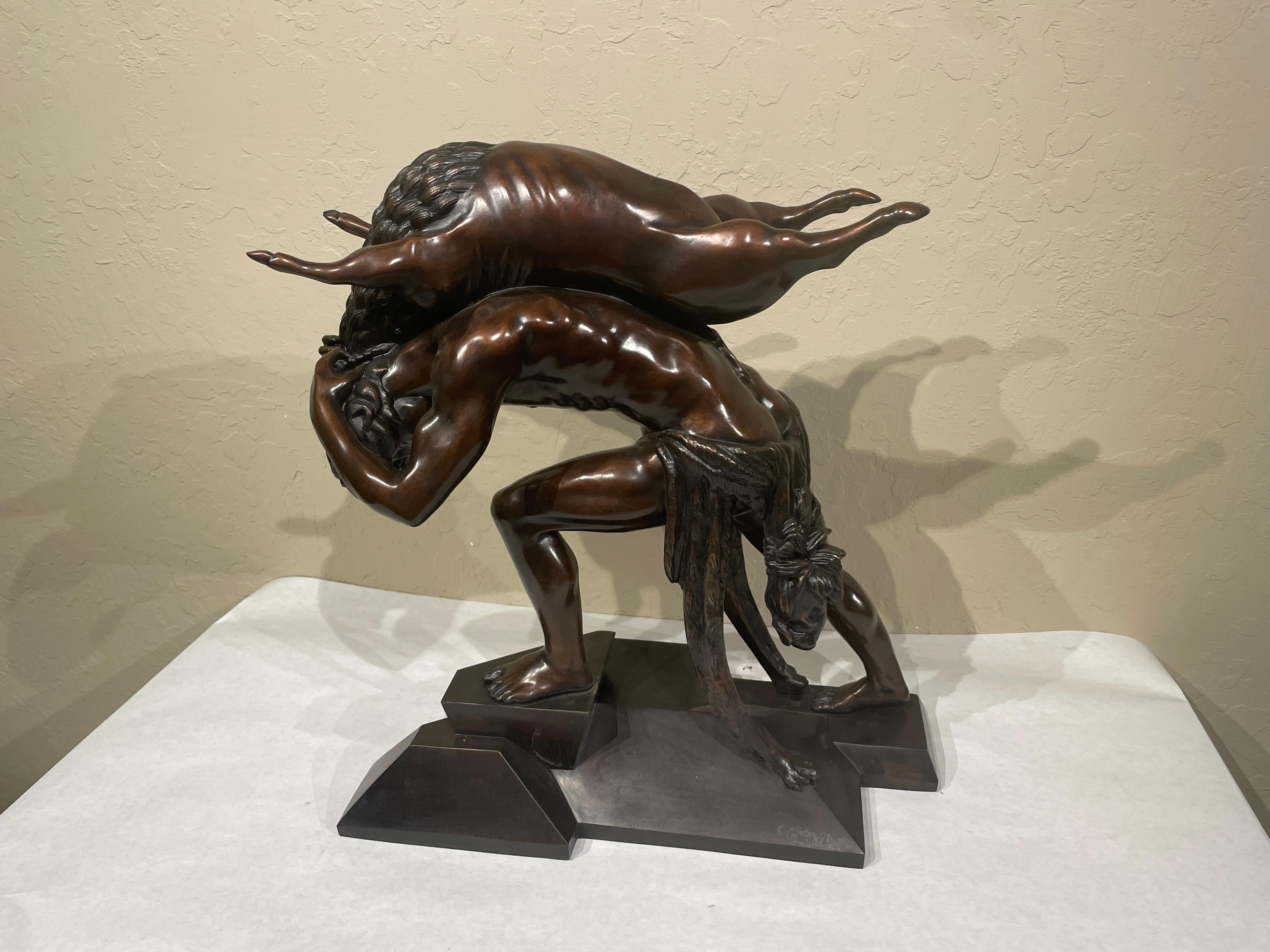 Hercules and the Erymanthian Boar - Sculpture de Nathaniel Choate