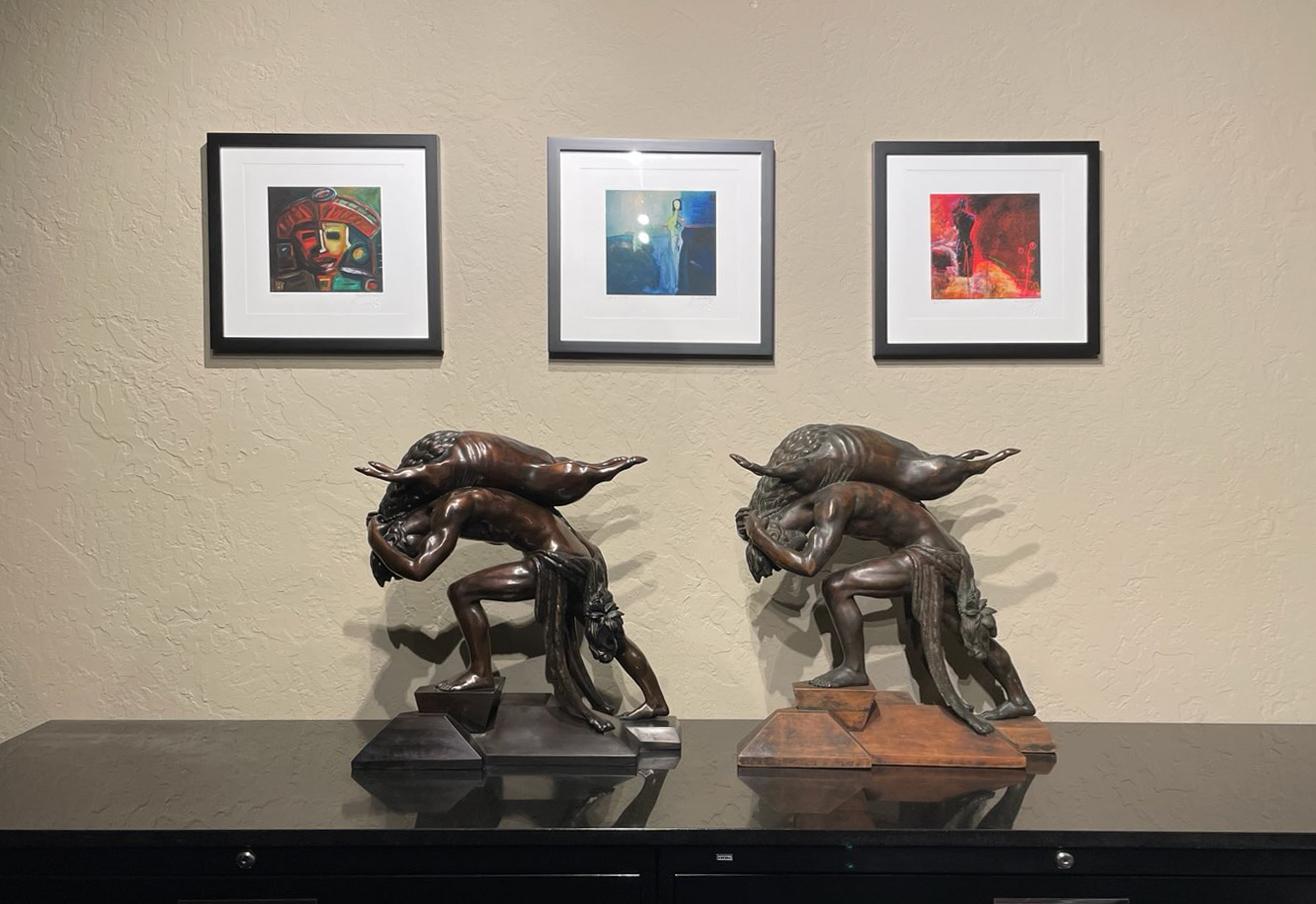 Still-Life Sculpture de Nathaniel Choate - Hercules and the Erymanthian Boar