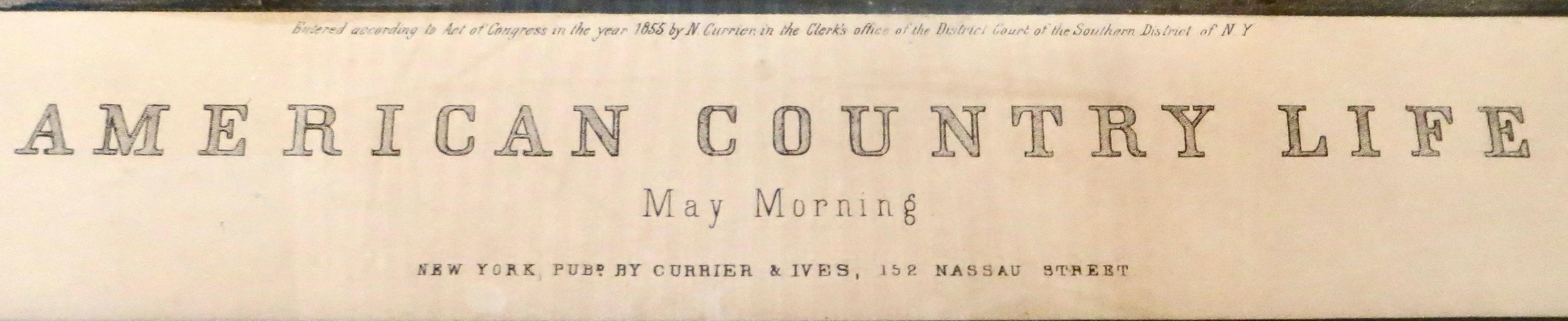 Victorian Nathaniel Currier Lithograph 