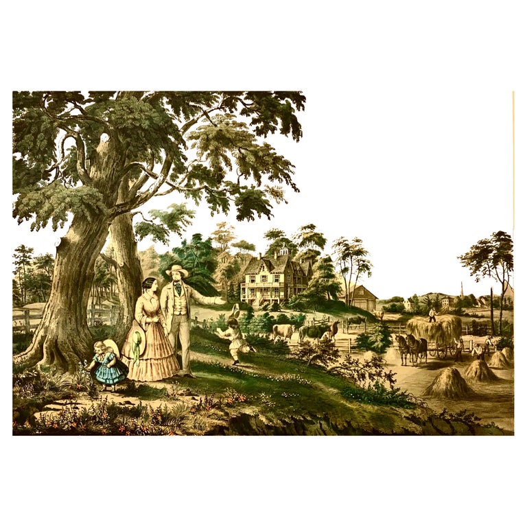 Gravure ancienne de George Vicat COLE des années 1800