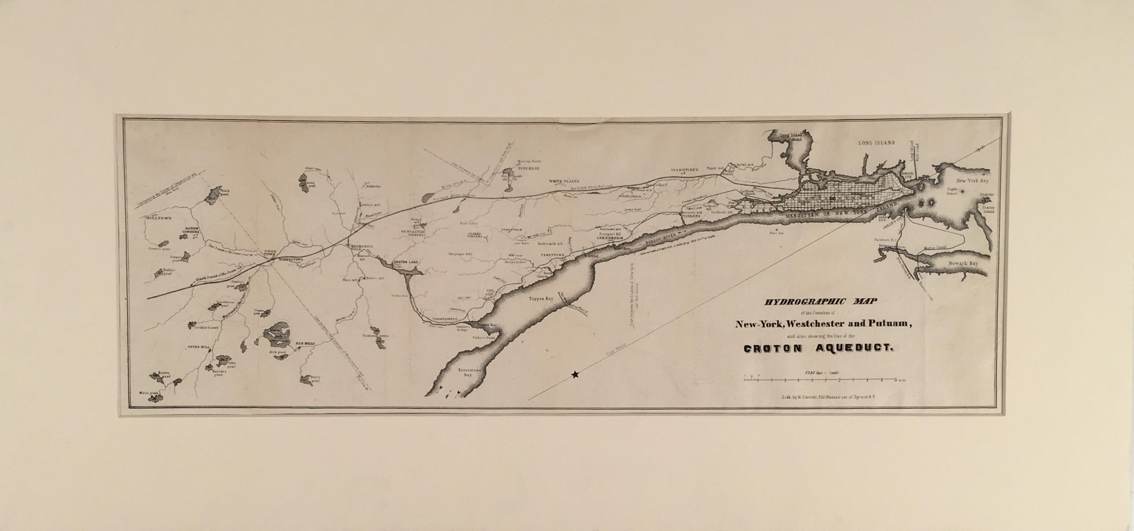 1911 WESTCHESTER HASTINGS NY CROTON AQUEDUCT G.W BROMLEY COPY ATLAS MAP 