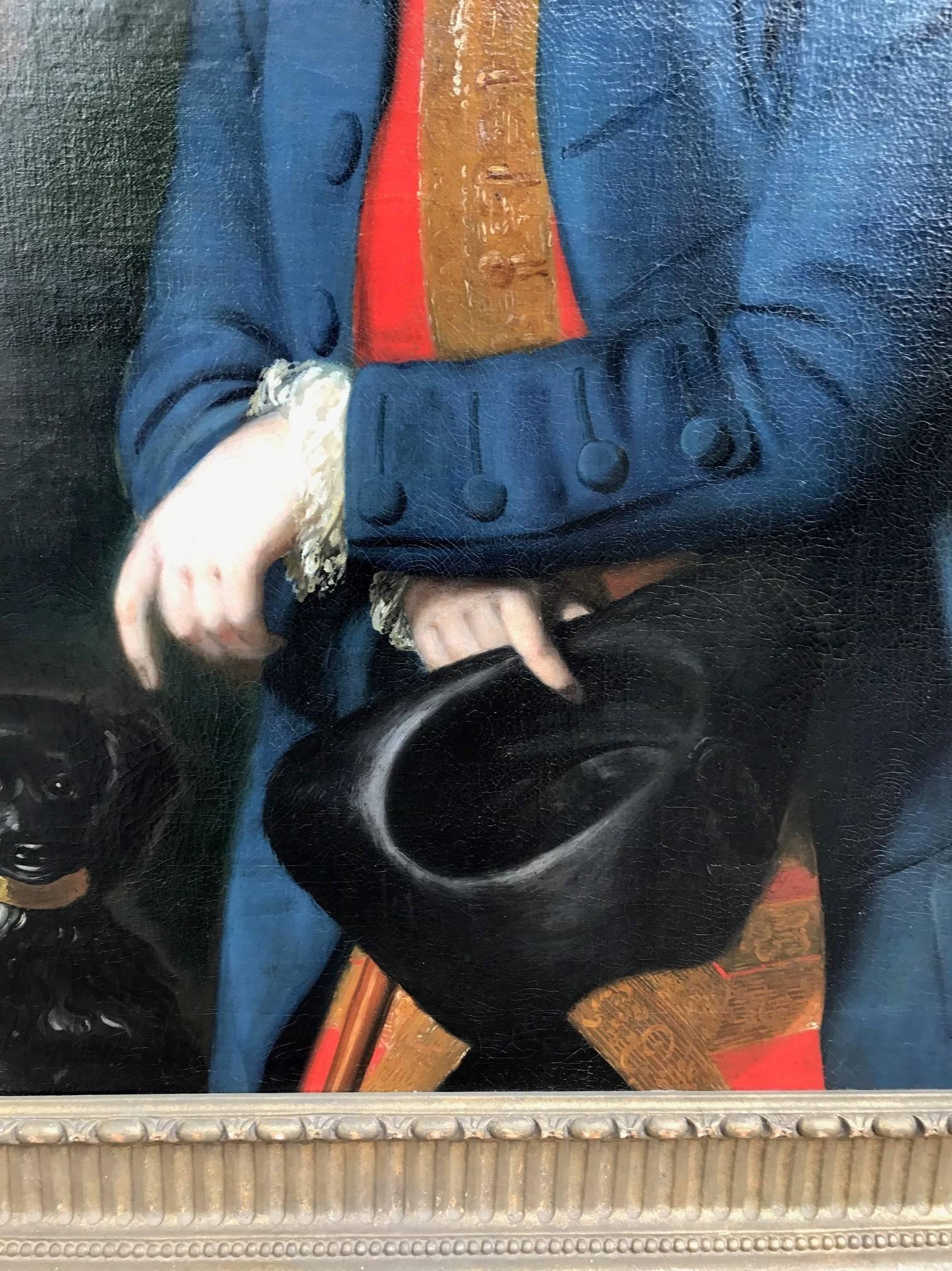 18. Jahrhundert Ölgemälde Porträt von Phillip, 6. Viscount Wenman. (Schwarz), Portrait Painting, von Nathaniel Dance-Holland