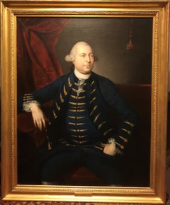 Magnificent 18th Century Oil Painting Portrait of Scotsman Sir Lawrence Dundas 
