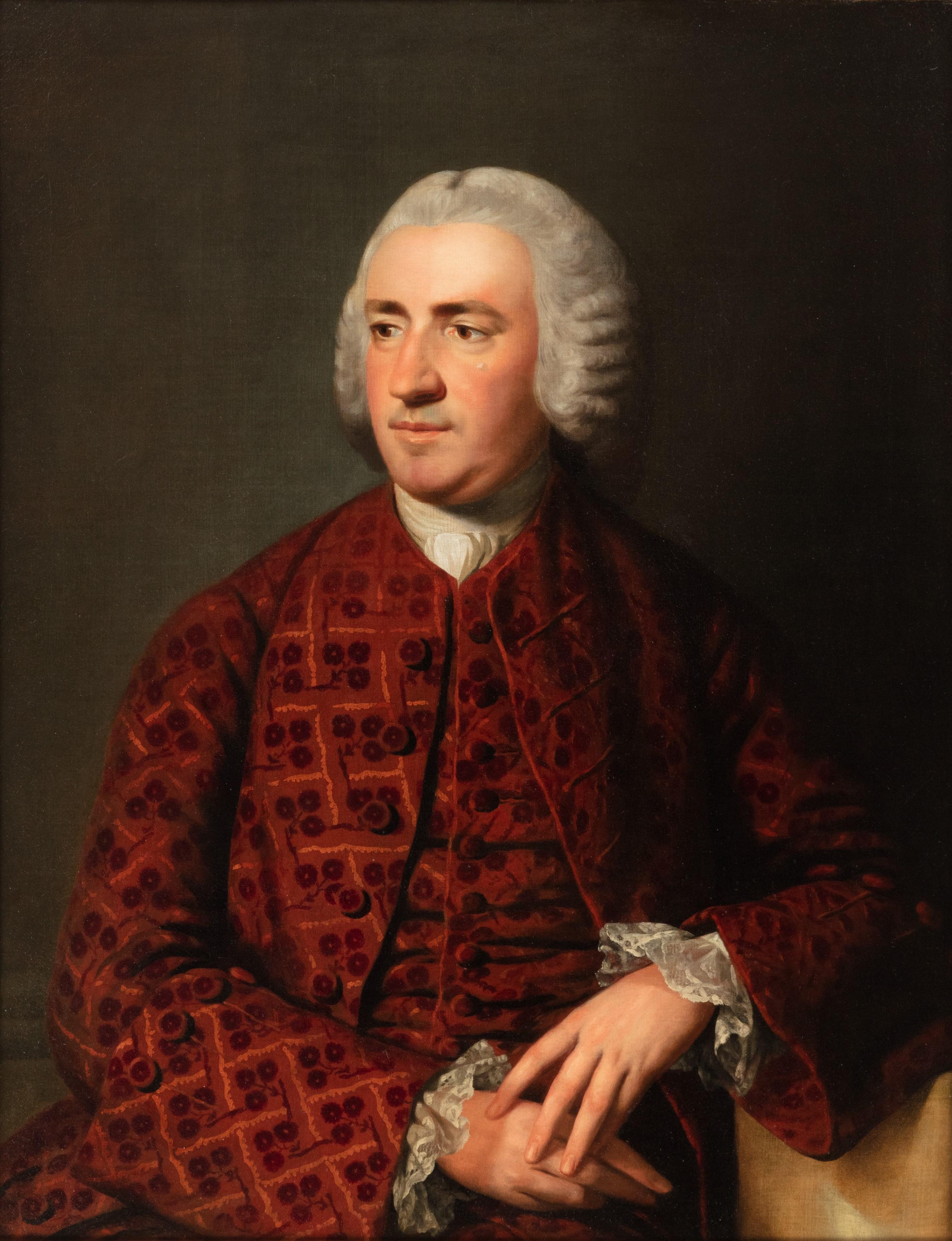 Portrait of Peter Delmé of Earlstoke - Painting by Nathaniel Dance