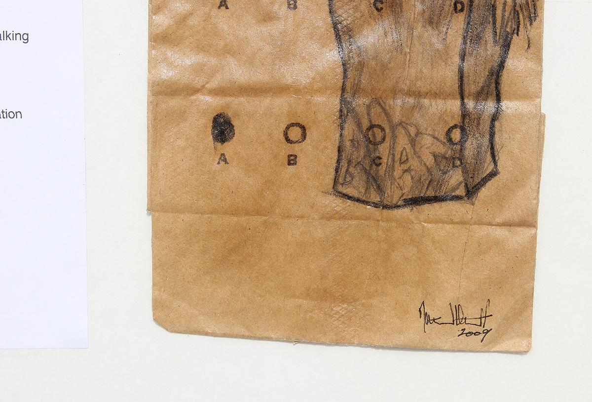 Contemporary Paper Bag Series Standardized Testing & Social Commentary Work For Sale 6
