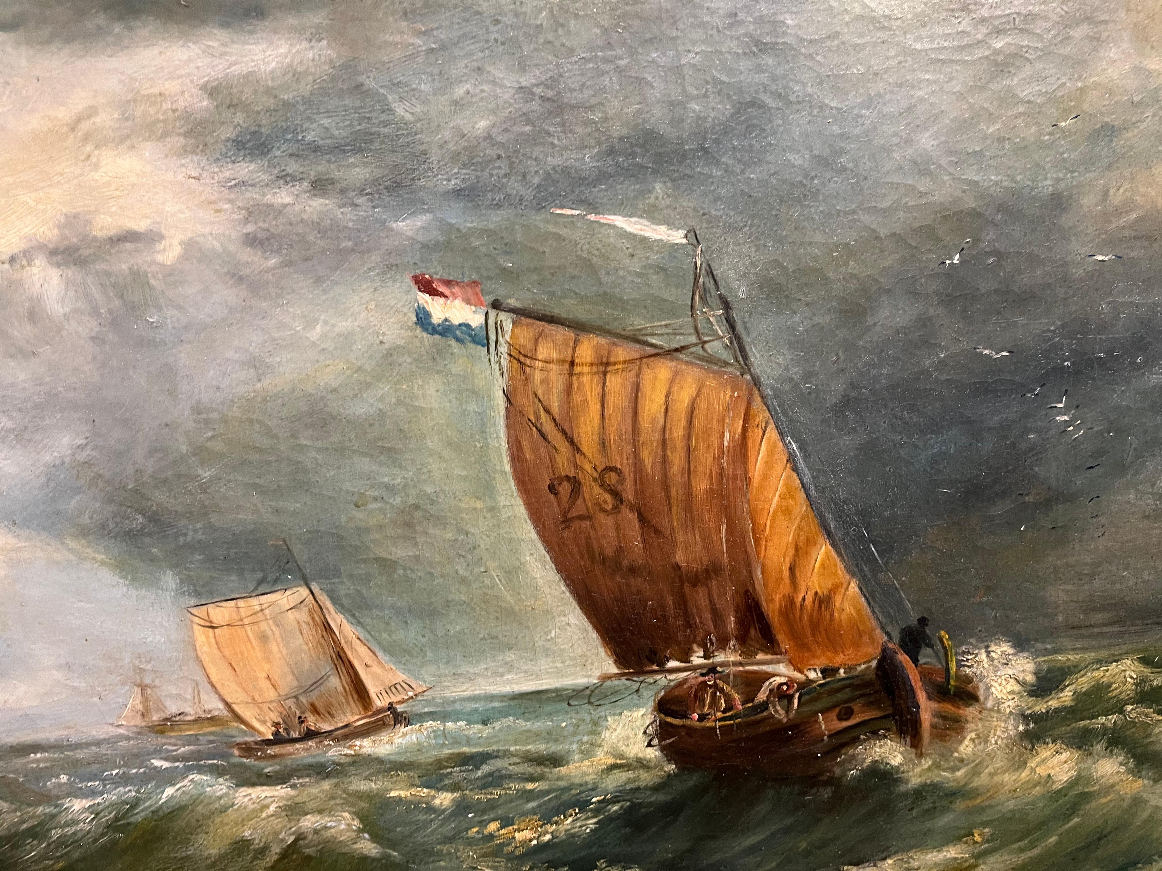 GRAN MAESTRO Atribuido a Nathaniel Hill 1861 -1934 PINTURA AL ÓLEO MARCO DE ORO 4